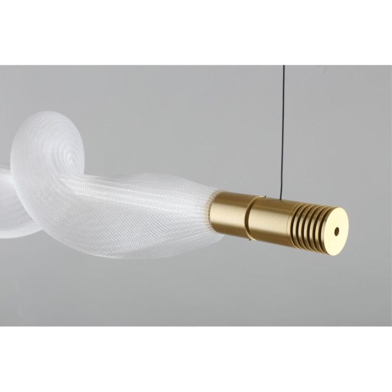 Подвесной светильник 100*20*60-200 см, 1*LED, 12W, 3000K, Aployt Adilin APL.647.03.12, латунный
