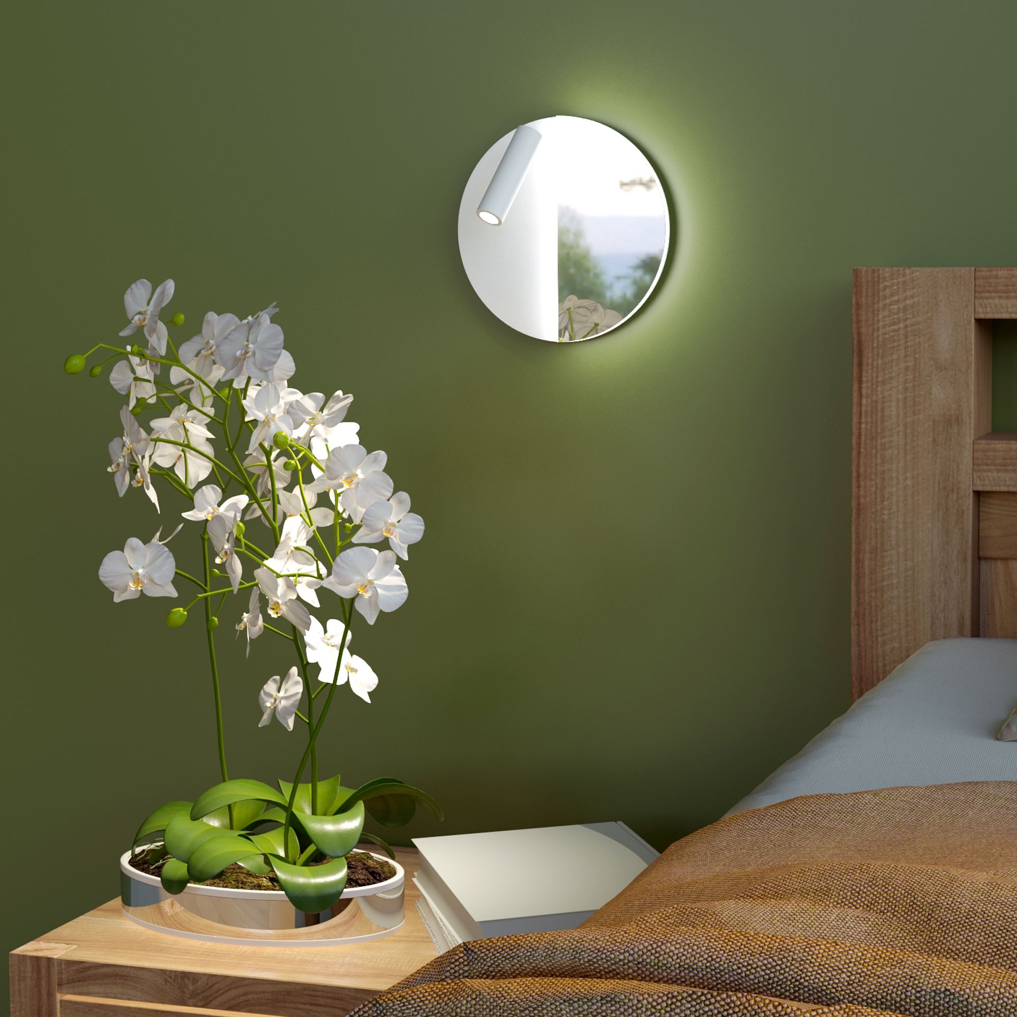 Настенный светодиодный светильник Drom LED 40105/LED белый/хром Elektrostandard
