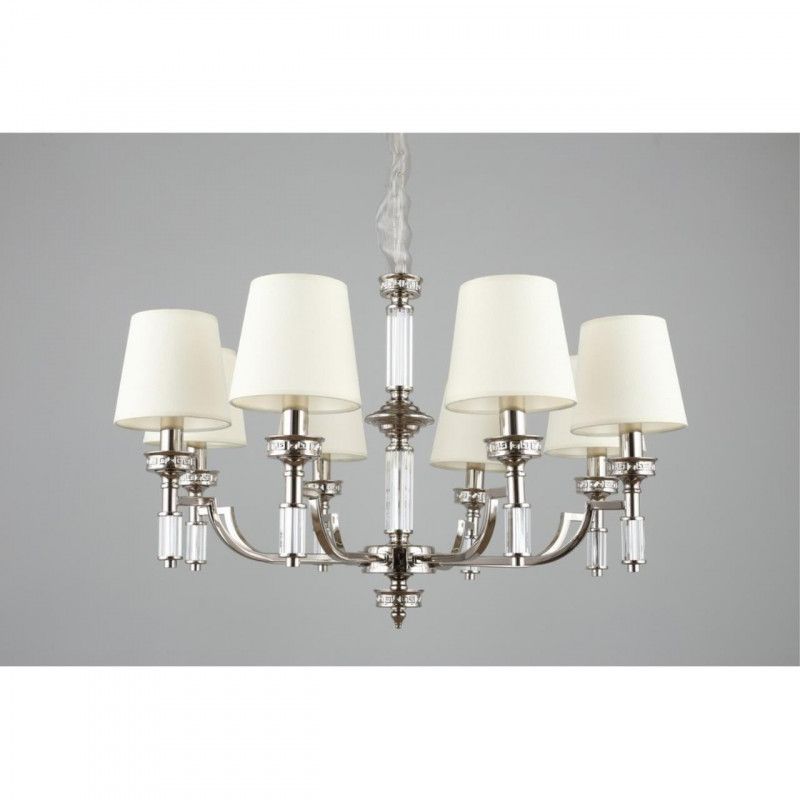 Подвесная люстра 80*70-145 см, 8*E14, 40W, Aployt Patricia APL.716.03.08, хром