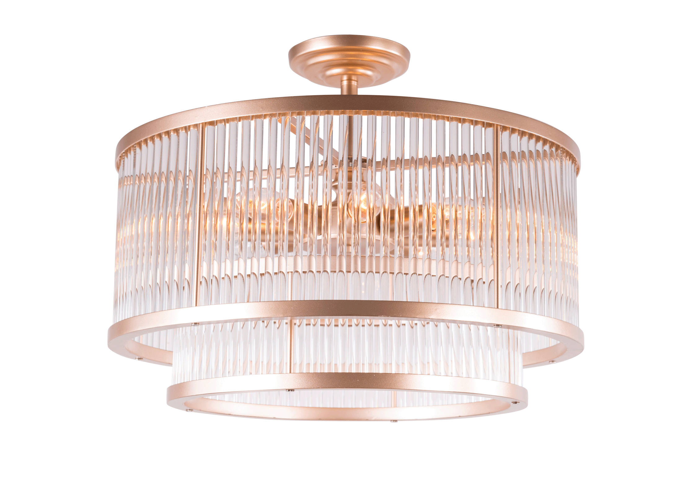 Люстра 500*380, 8*E14, 40W NewRgy Cristallo 2421U/8 CHAM GD+CL, CHAM GD+CL