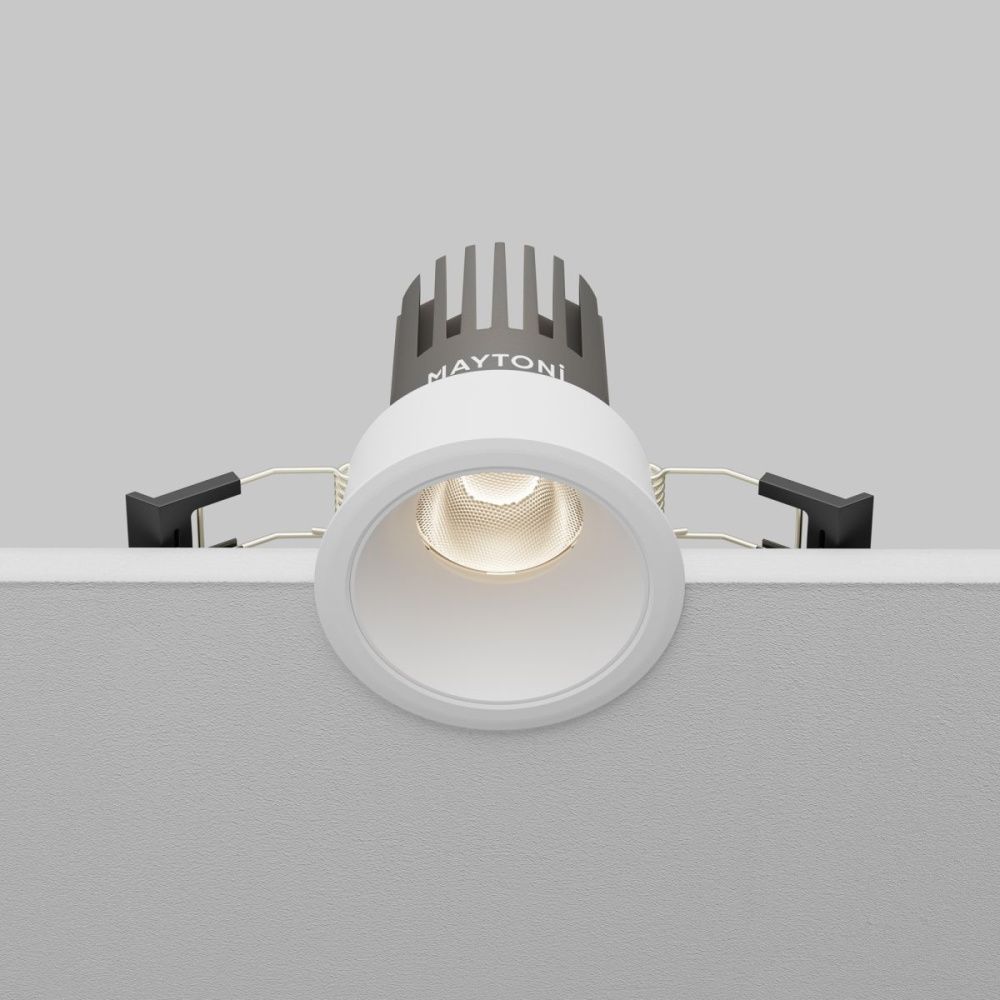 Встраиваемый светильник 6.6 см, 9W, 4000K, Maytoni Technical Dip Hight DL123-10W-4K-W, белый