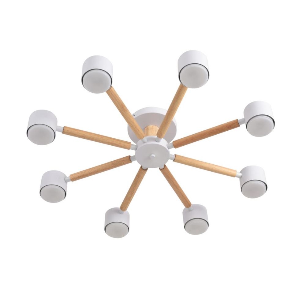 Люстра 72*15-15 см, 8*GX53 LED*7W, Lumion Vudi LUM8306/8C, белый; бежевый