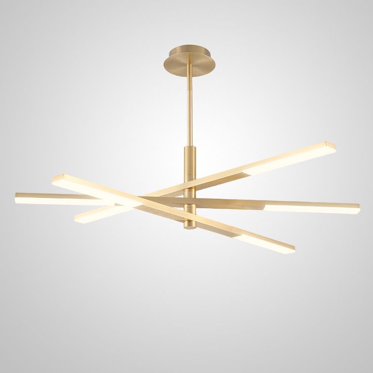 Люстра на штанге ORTON на 3 D96 Gold 16*23*23 см, 6*LED*6W, ImperiumLoft 241024-26, Золотистый