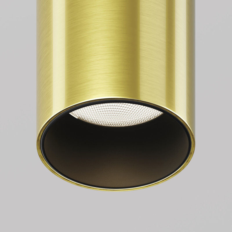 Встраиваемый светильник 3*3*15,1 см, LED, 6W, 3000К, Maytoni Technical Focus T C141RS-L125-6W3K-BBS латунный
