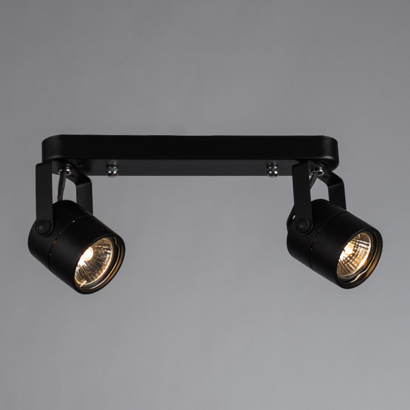 Спот Arte Lamp Lente A1310PL-2BK, черный