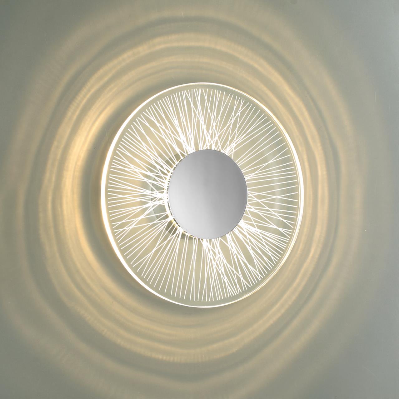 Бра 30*5 см, 9W, 3000K полированный хром Odeon Light Solaris 6628/9WL