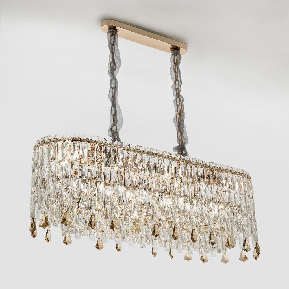 Подвесная люстра 31*90*42/88 см, 13*Е14 MODELUX ML.7073.13 GD золото