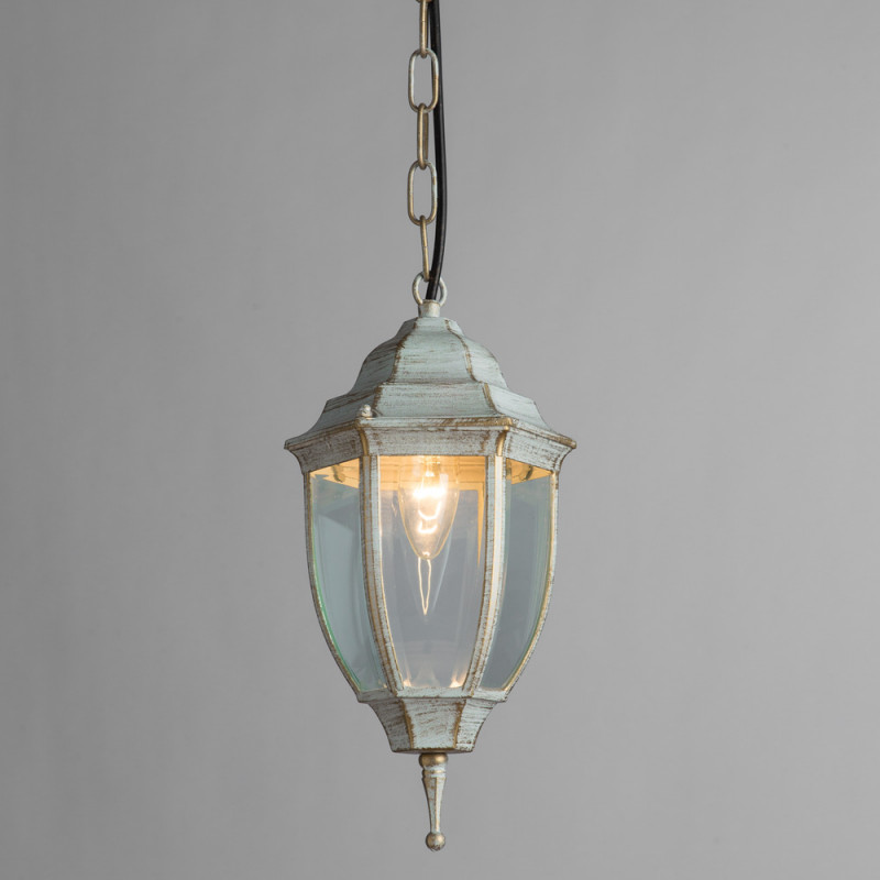 Подвесной уличный светильник Arte Lamp Pegasus A3151SO-1WG, бело-золотой