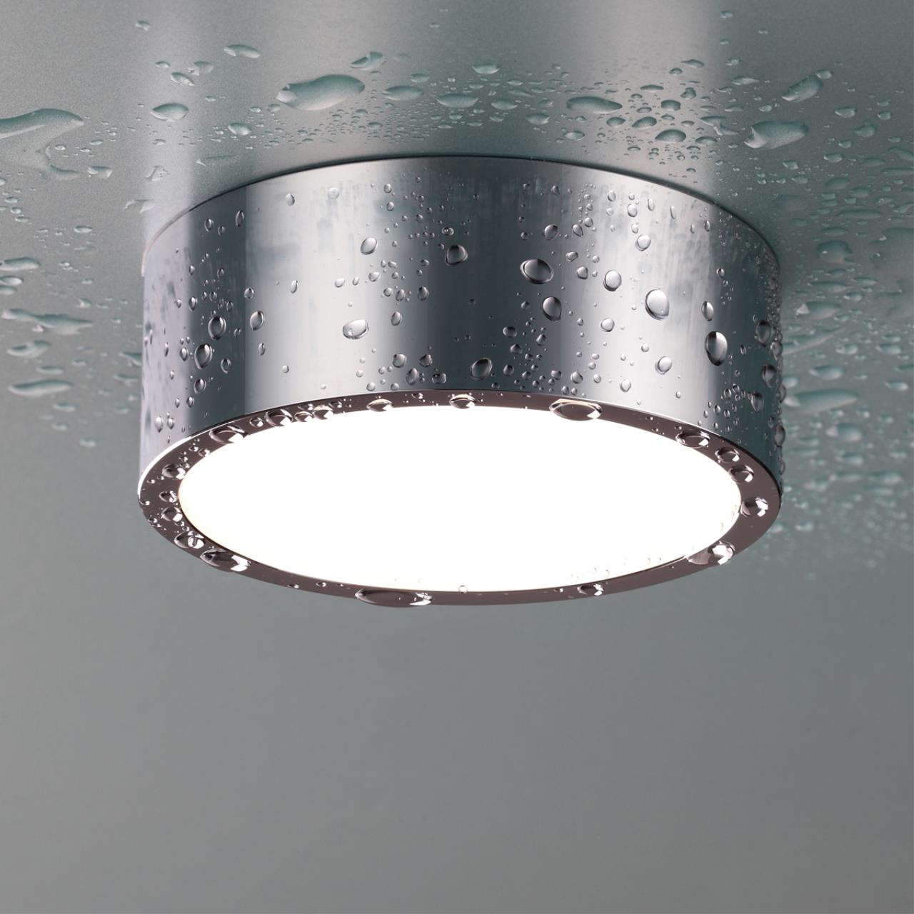 Встраиваемый влагозащищенный светильник IP54 LED 4000K 10W 358905 SPOT NT21 хром