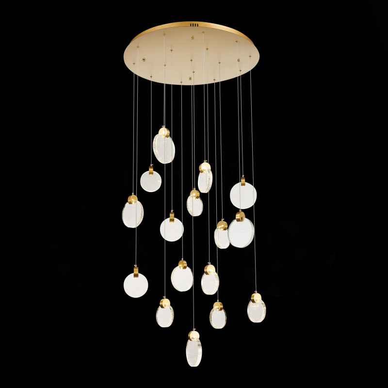 Светильник подвесной 80 см, 48W 3000K ST LUCE Montecelio SL6104.203.16 Золотистый