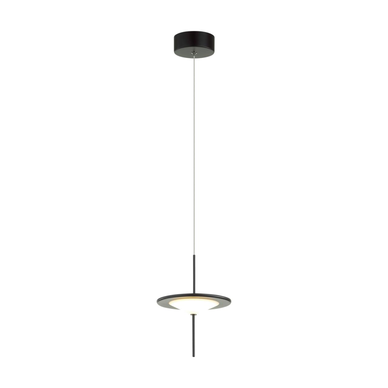 Светодиодный светильник 18 см, 10W, 3000K, Odeon Light Steka 5012/10L, черный
