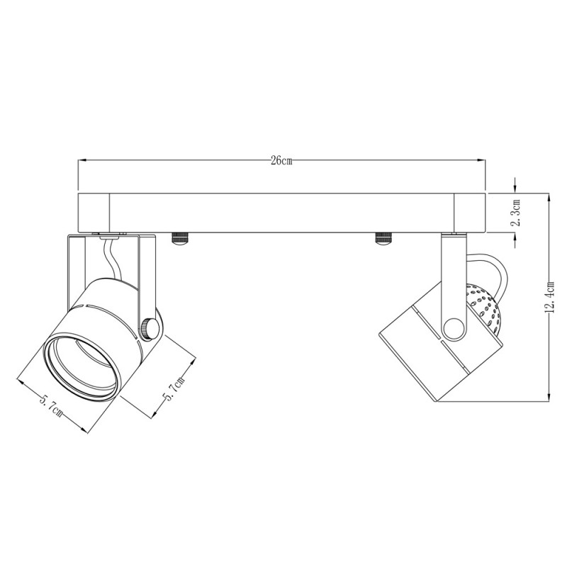 Светильник спот Arte Lamp A1310PL-2CC хром