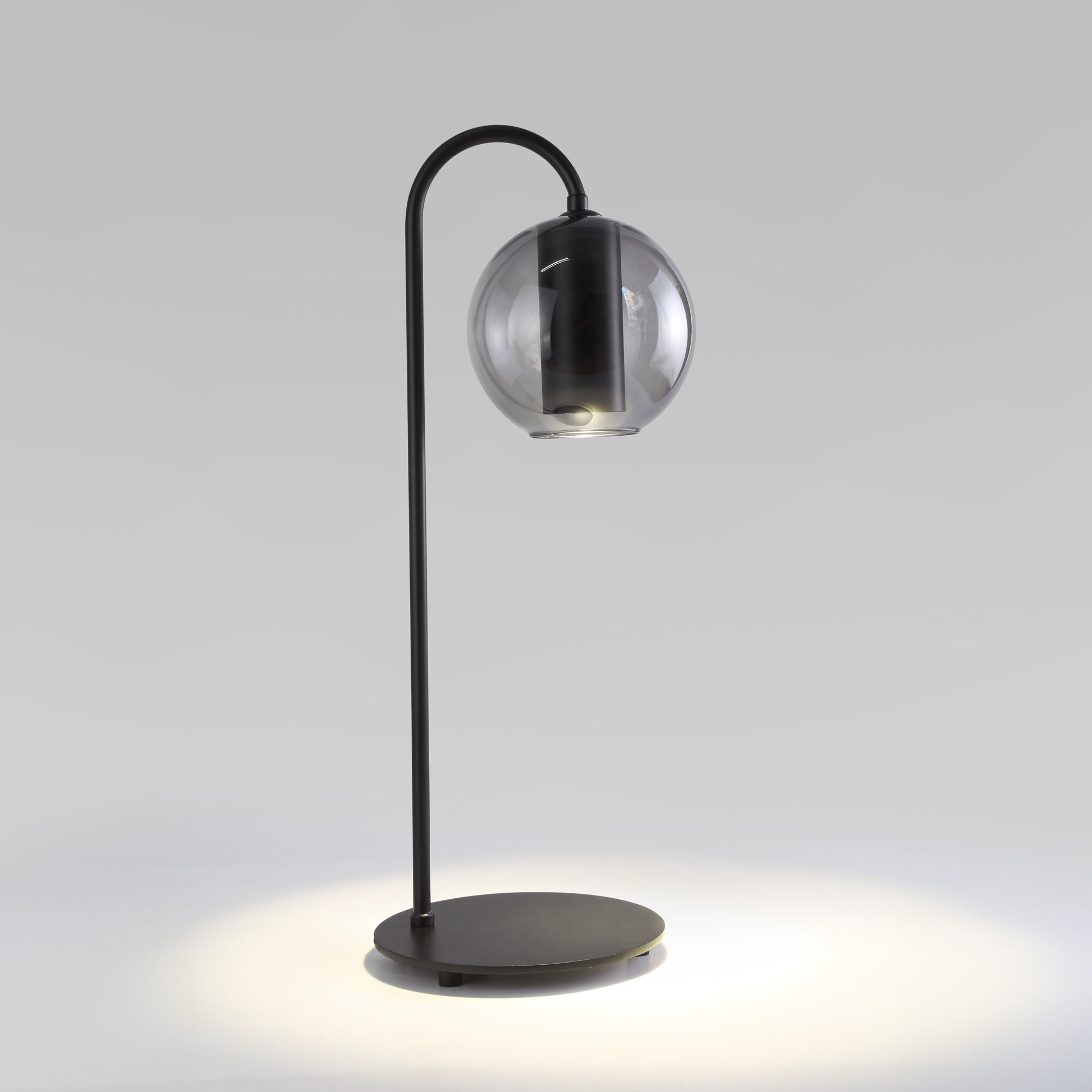 Настольная лампа 55 см, 6W, 4000K, Eurosvet 80508/1, черный-дымчатый