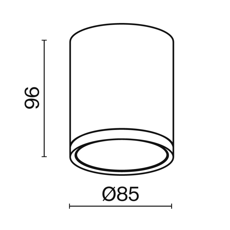 Светильник 9*10 см, Maytoni Hoop C086CM-GX53-MRD-W, белый