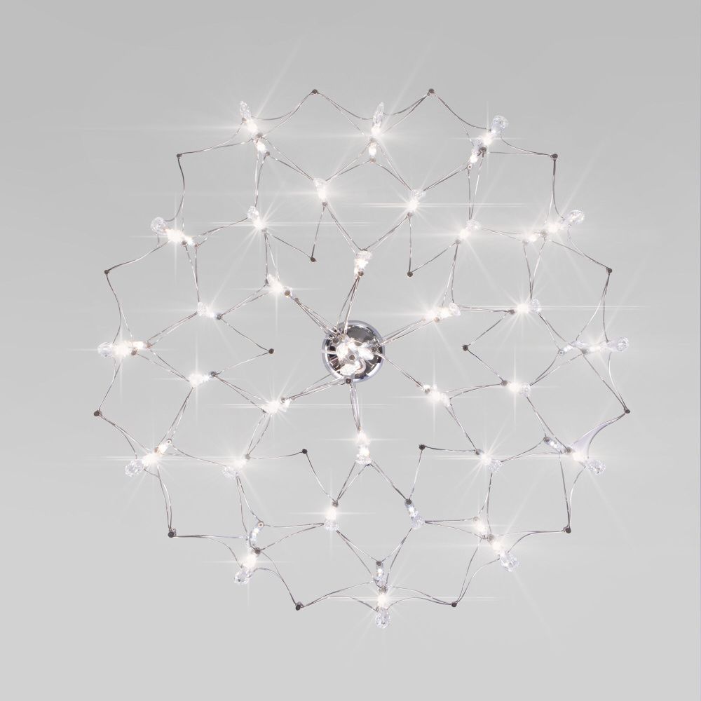 Подвесной светильник 82*82*60-120 см, LED*40W, 4000;3000;6000K, Bogate's Tense 443/1, хром, a069357