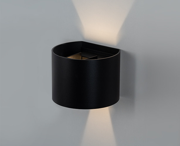Уличный настенный светодиодный светильник Italline IT01-A310R black, 6W LED, 3000K, черный