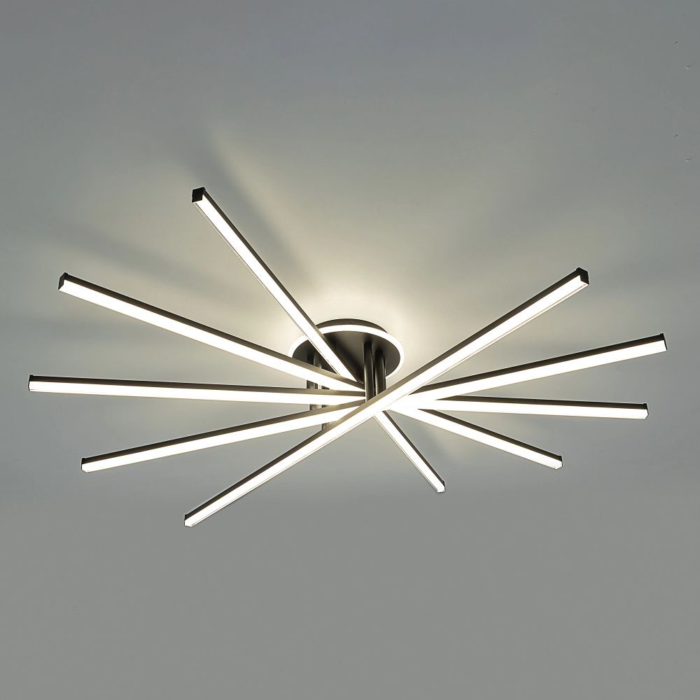 Светильник 120 см, 150W, 3000-5500K, 25 м2 Citilux TRENT CL203651 LED, черный