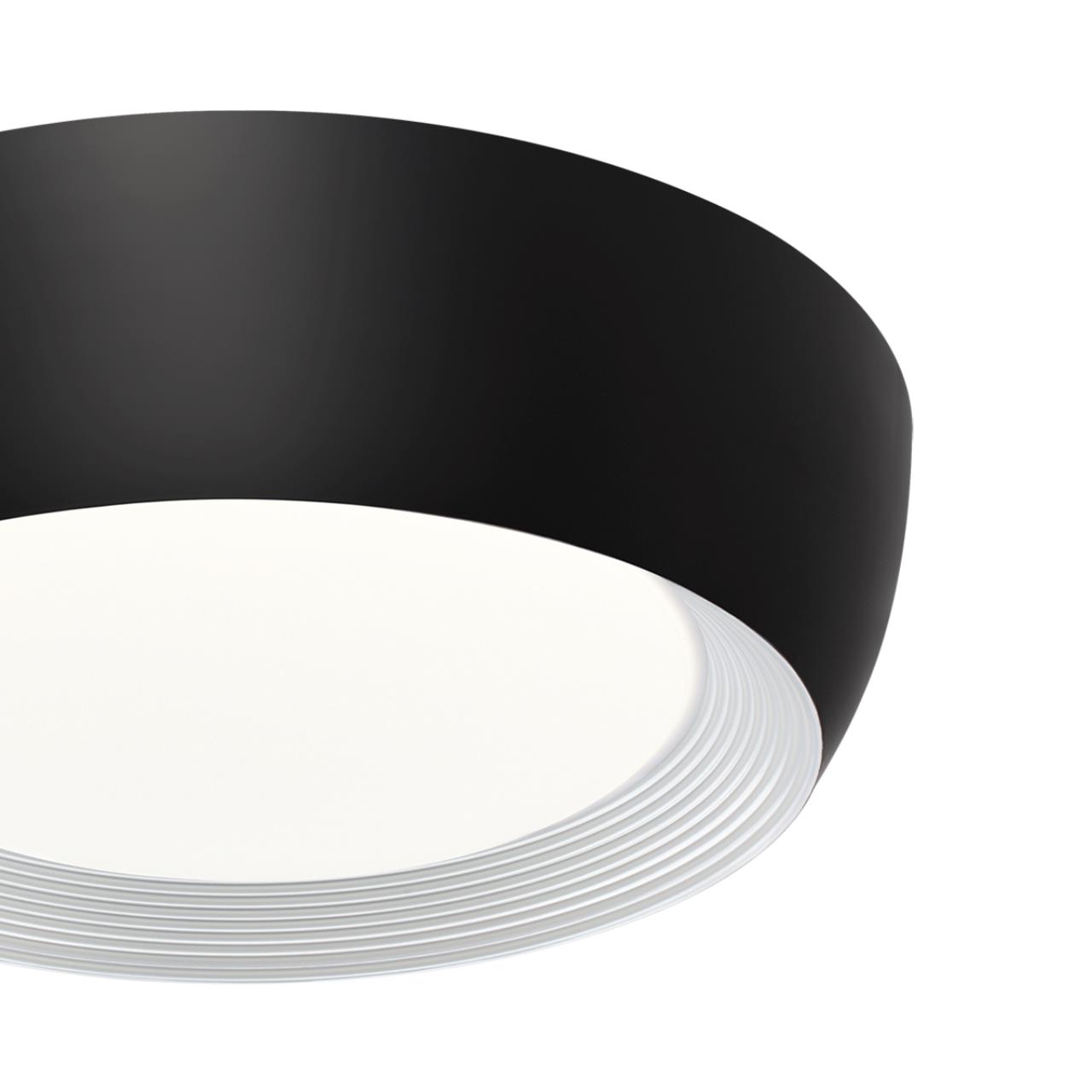 Потолочный светильник *50*12 см, LED 1*54W, 3000-4000-6500 К, Sonex Cronus 7716/54L, белый/черный