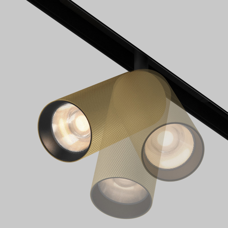 Светильник на шине 5,2*5,2*12,5 см, LED, 12W, 3000К, Maytoni Technical Artisan TR097-2-12W3K-M-BMG золото матовое
