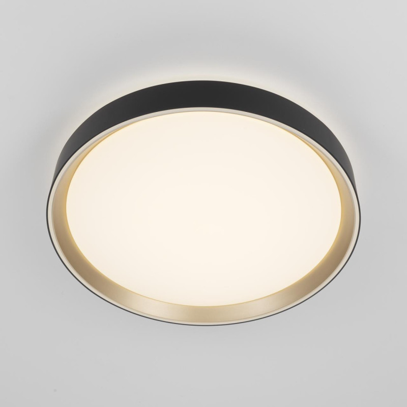 Светильник 40 см, 48W, 3000-5000K с пультом Citilux CL751351G BOSS Черный+Золото LED