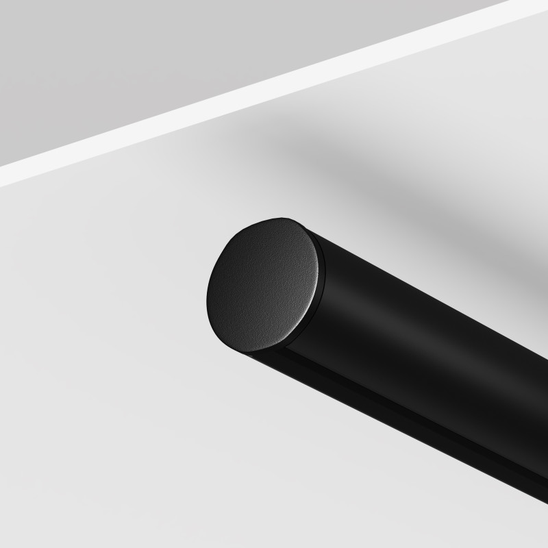 Шинопровод накладной/подвесной для трековых светильников 200*2*2 см, Maytoni Technical  Busbar trunkings Levity TRX184-R-112B черный