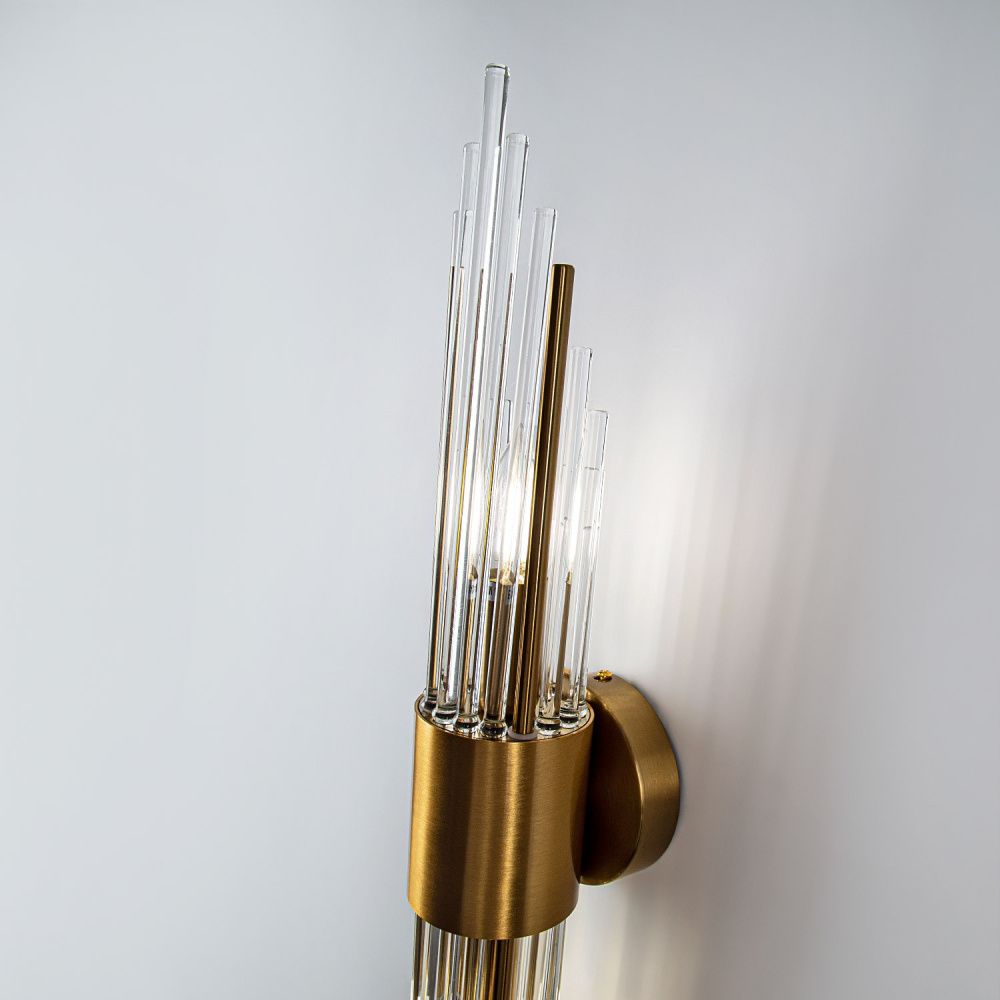 Настенный светильник 11*11*0,0000 см, Е14 2x40ВтW, Латунь MODELUX ML.516.02