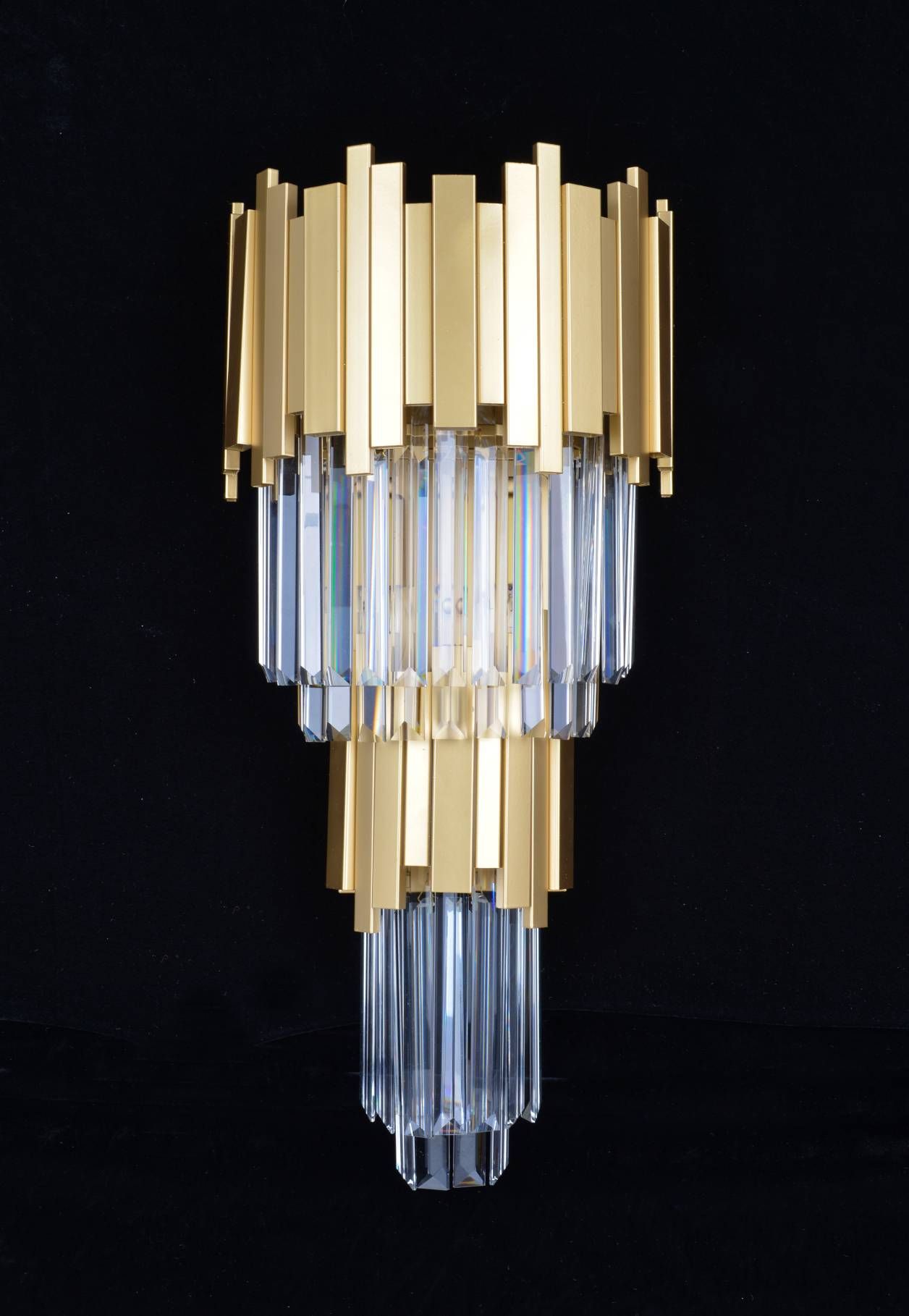 Бра 175*300*640, 5*E14, 40W NewRgy Cristallo W5201A/5A BRS CP, BRS CP+CL
