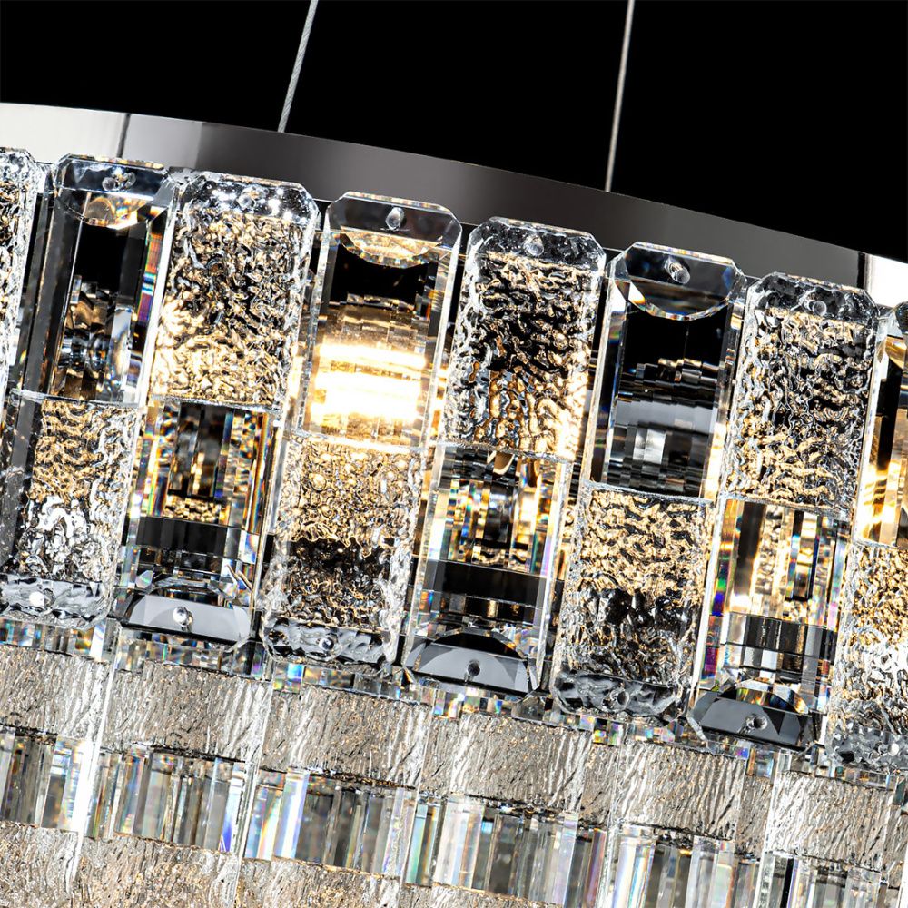 Люстра 60 см, 9*Е14*40W, 18 м2 Modelux  ML.7039.600 CR, Хром