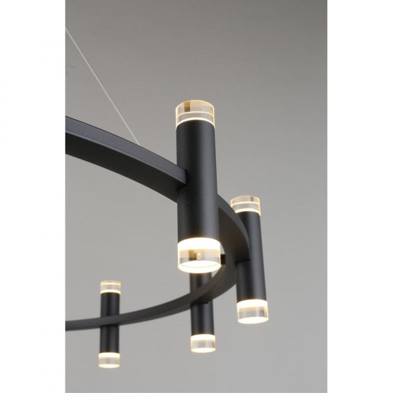 Каскадная люстра 83*60-120 см 200W, 3000K, Aployt Klarcia APL.037.03.200, черный