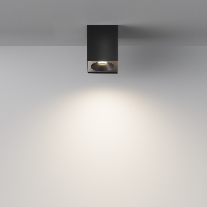 Светильник 9*9 см, GU10 50W, Maytoni Sirius C030CL-01B, черный