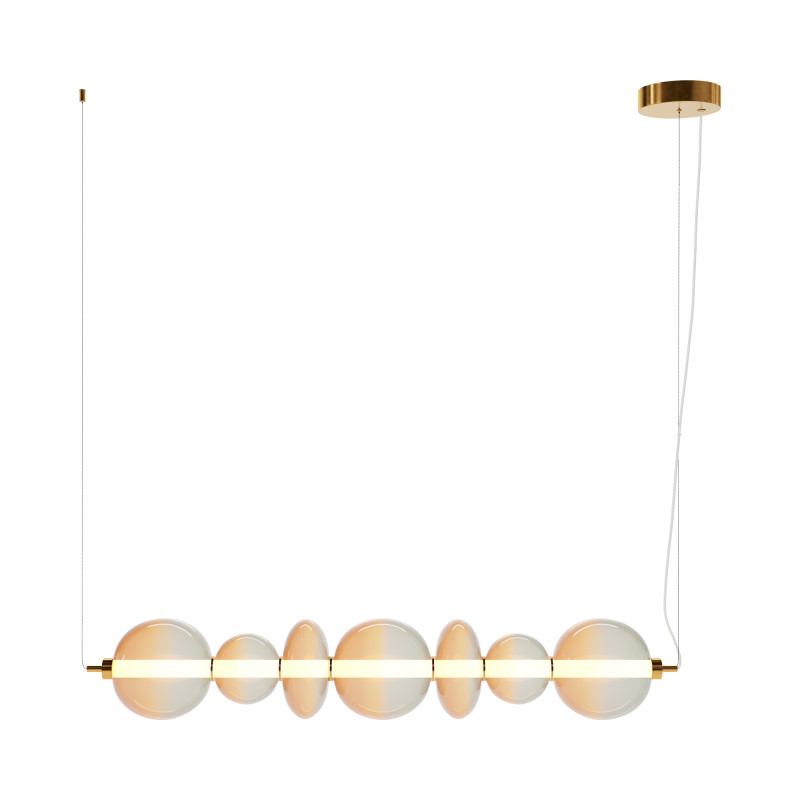 Подвесной светильник 117,5*20*325 см, LED, 40W, 3000К, Maytoni Futuro MOD307PL-L40BS3K латунный