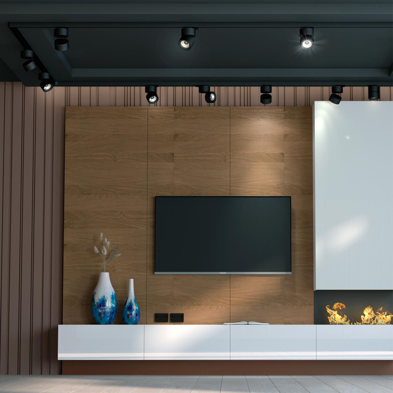 Светодиодный светильник 10 см, 25W, 4000K, Novotech Groda 358785, черный