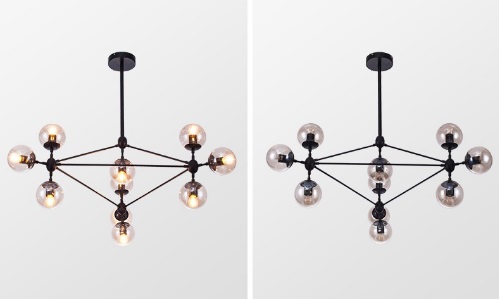 Светильник XCP.7004 BLACK/ЧЕРНЫЙ D1060/H800/10/E27/10W DZN22-05