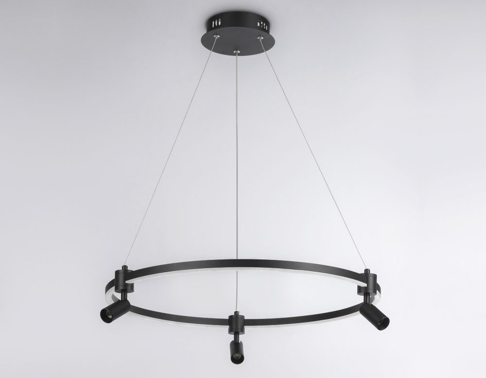 Светильник подвесной 60*6,5*120 см, LED 54W, 3000К, черный Ambrella Comfort LineTech FL5293