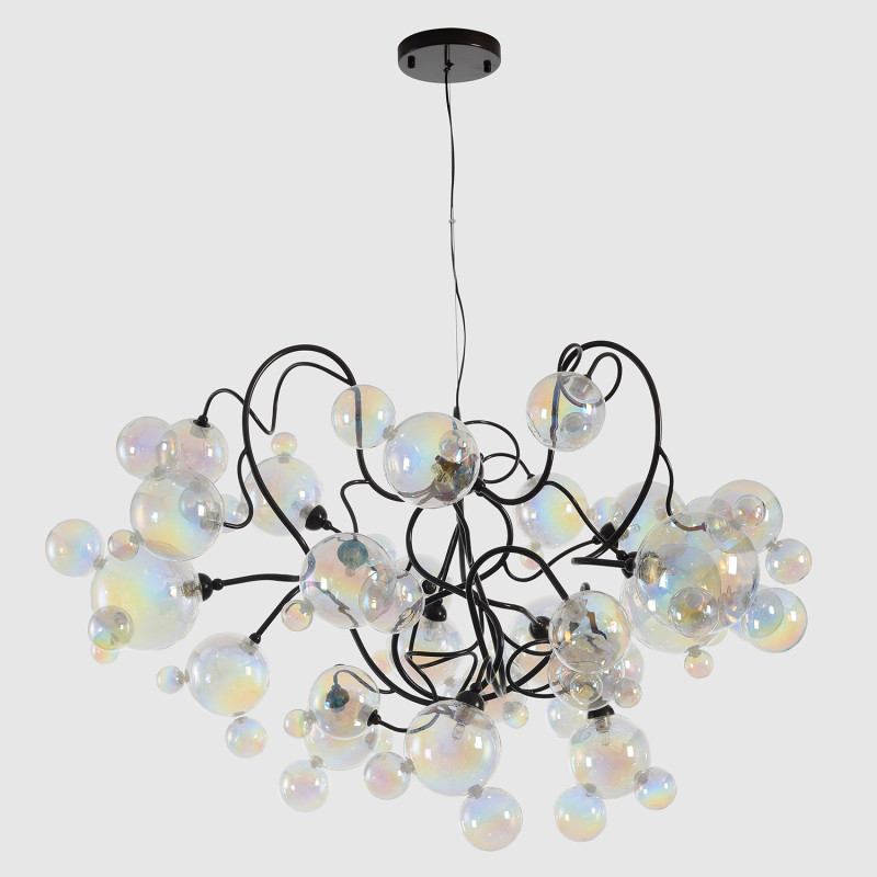 Светильник 100 см, Crystal Lux MAMAMIA SP12 D1000, черный