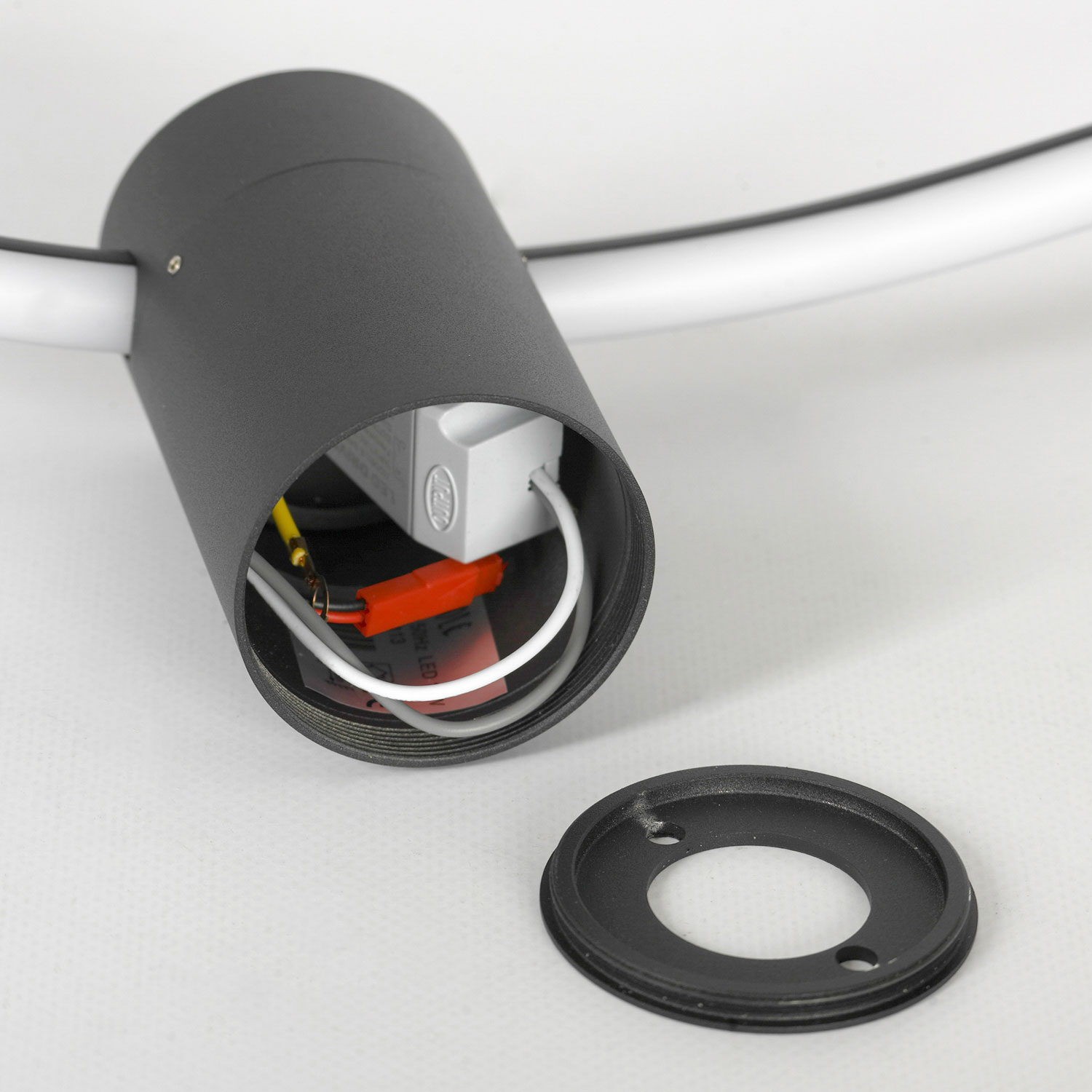 Бра настенное 61*10*9 см, 1*led*9W 3000K Lussole Lowell LSP-7113 черный