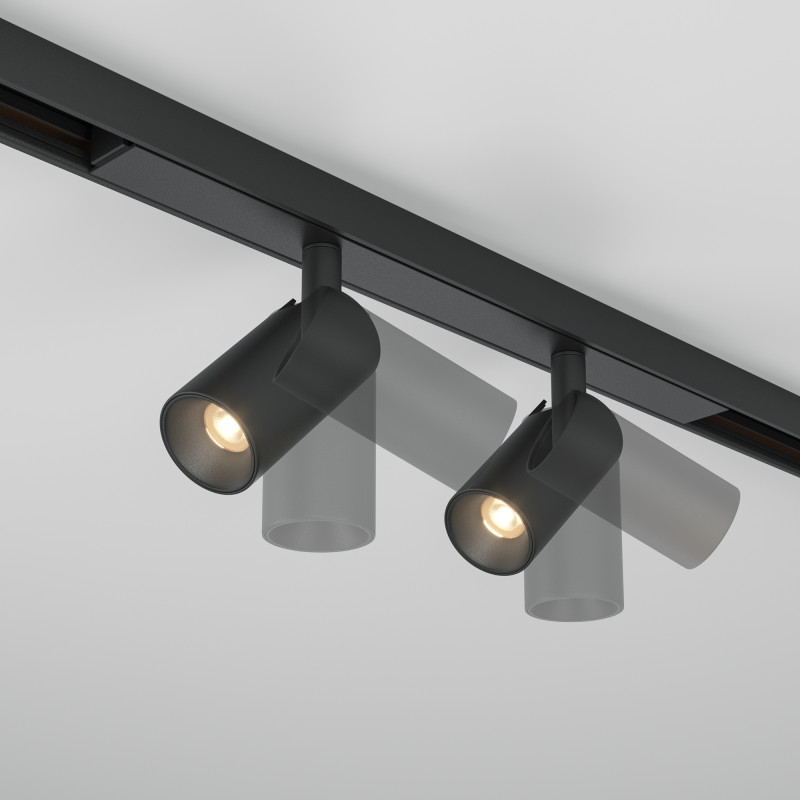 Светильник на шине 2,4*2,4*4,8 см, LED, 6W, 3000-6000К, Maytoni Technical Focus Duo TR176-1-2X3WTW-M-B черный