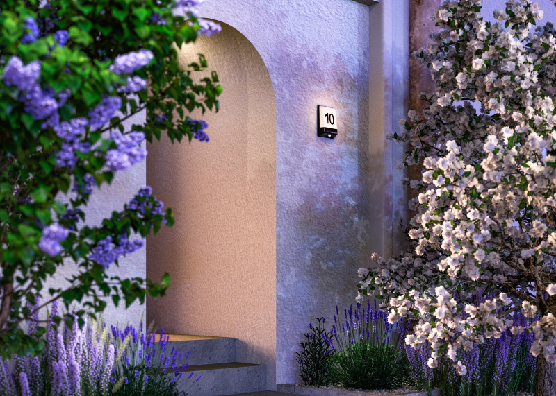 Светильник настенный 16,1*5,9*21,1 см, LED, 9W, 3000К, Maytoni Row O448WL-L9GF3KSR серый