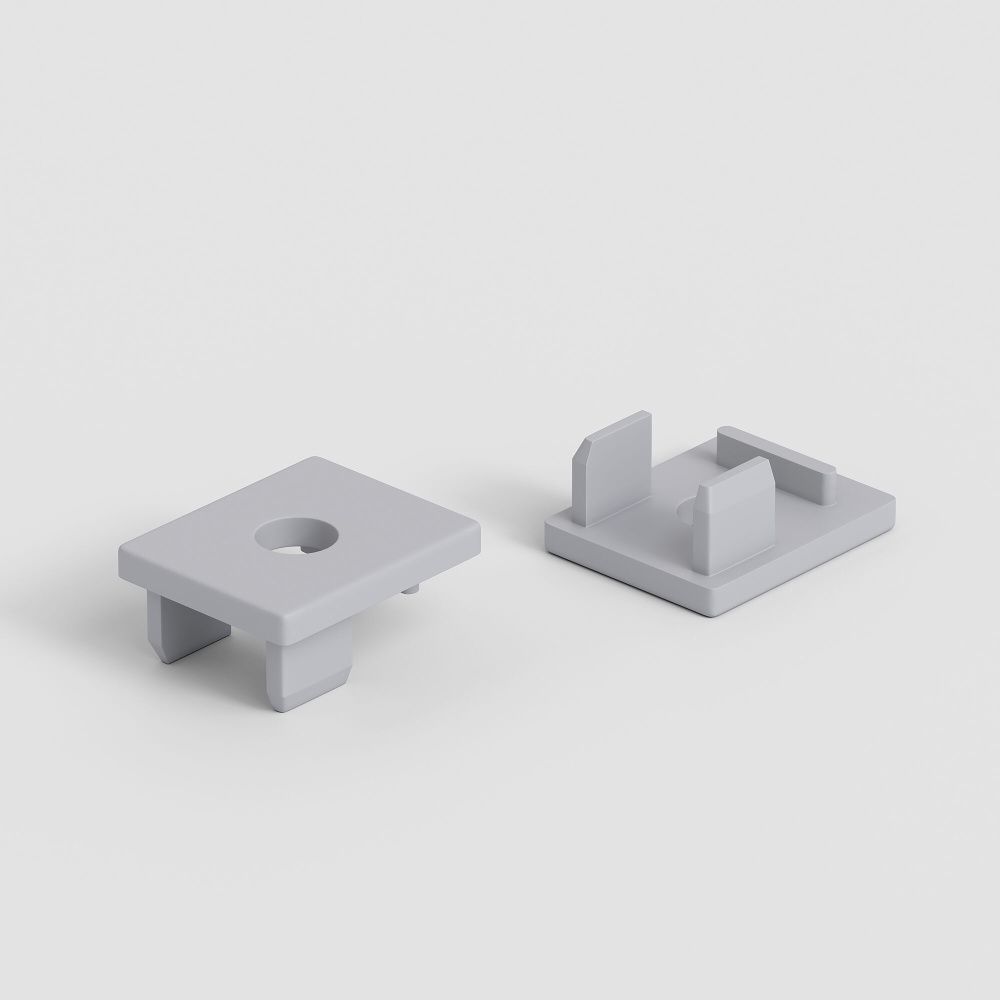 Заглушки для встраиваемого алюминиевого профиля для подсветки ступеней LL-2-ALP025 (2 шт.)