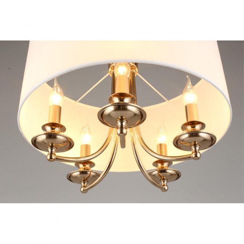 Подвесная люстра 50*65-140 см, 5*E14, 40W, Aployt Berze APL.721.06.05, золотой