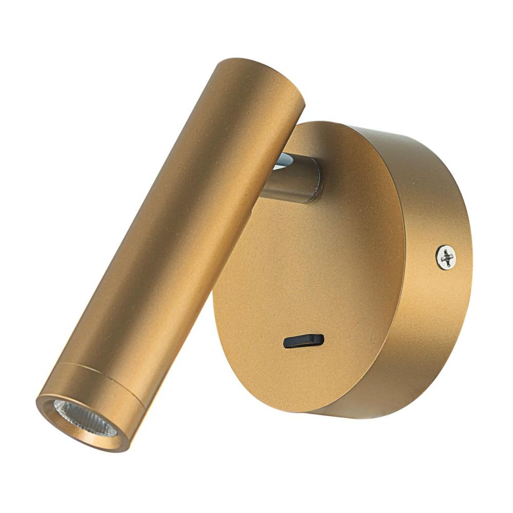 Светильник 11 см, 3W, 3000K, Citilux DEKART CL704102, золото