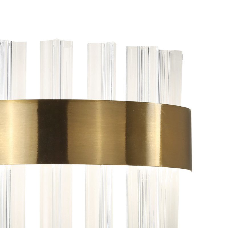 Бра Favourite Placerat 4012-1W, D110*W220*H150, золота, плафон состоит из объемных стеклянных элементов необычной формы