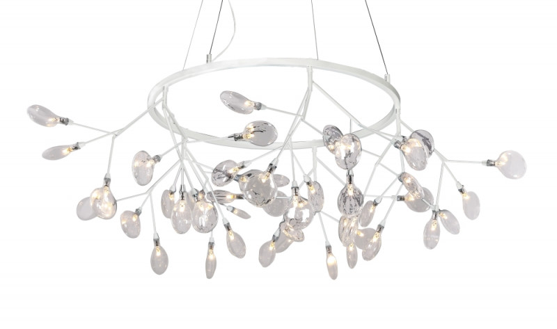 Светильник подвесной 105 см, Crystal Lux EVITA SP45 D WHITE/TRANSPARENT Белый