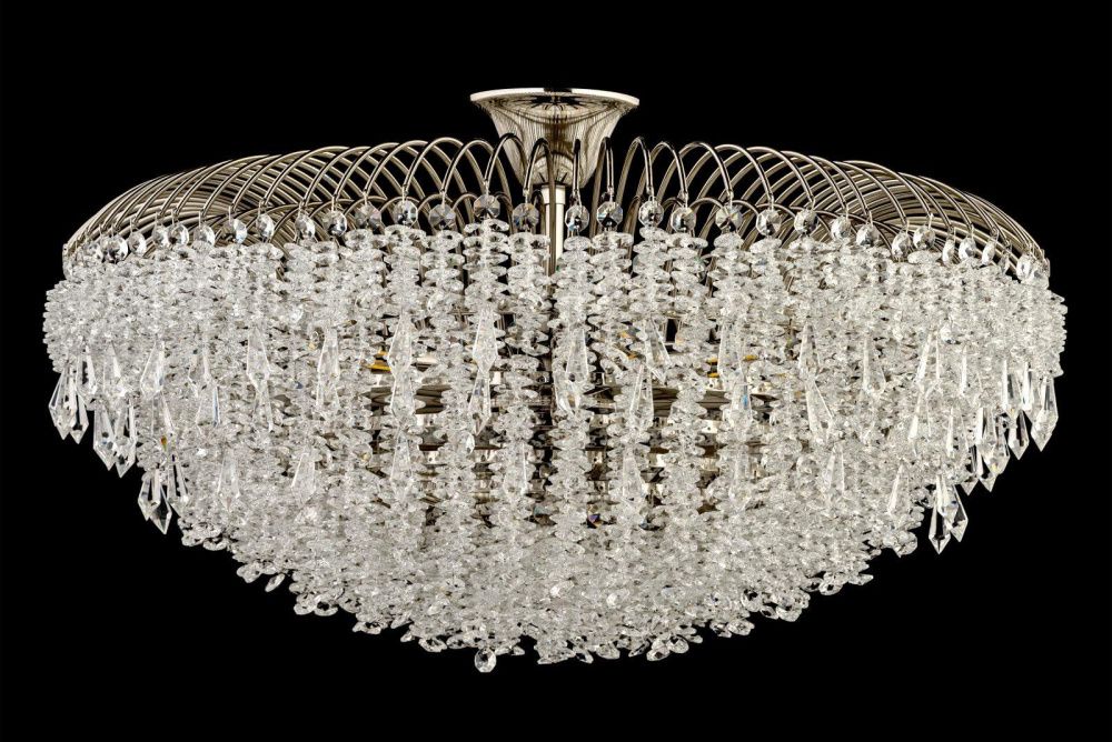 Люстра потолочная *80* см, 16*E14*40W, Arti Lampadari Delia Nickel Delia E 1.3.80.105 N, никель