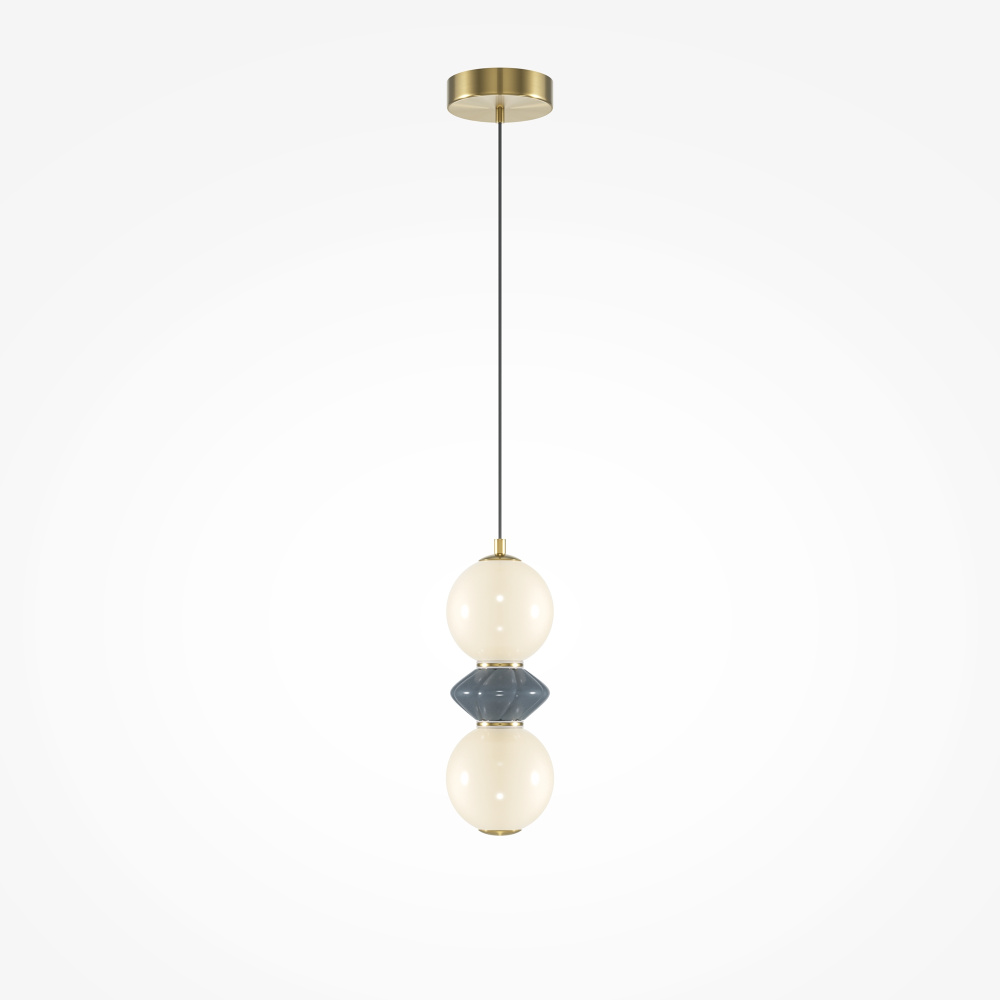 Подвесной светильник Maytoni 12*47-337 см, *LED*10W, 3000K, Maytoni Brosche MOD362PL-L10GR3K, Латунь