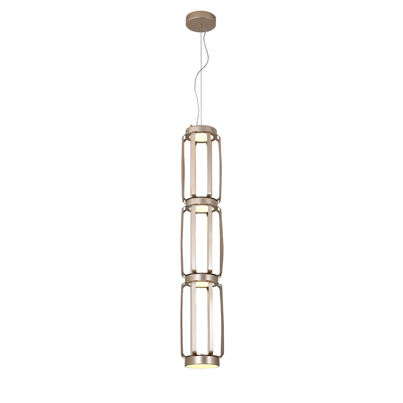 Подвесной светильник 15*15*150 см, LED, 47W, 3000К-6000K, Indigo CAPSULA V000158L золотой, 14027/4P Gold