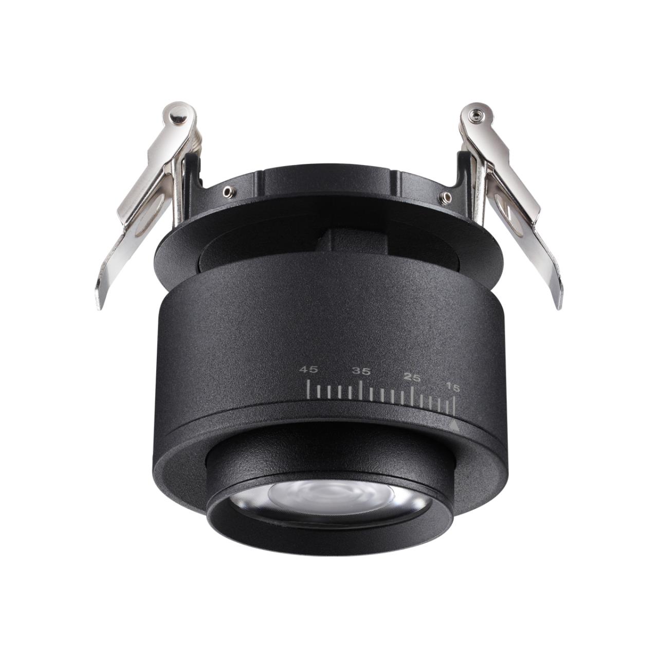 Светодиодный светильник 8 см, 18W, 4000K, Novotech Spot Eddy 358944, черный