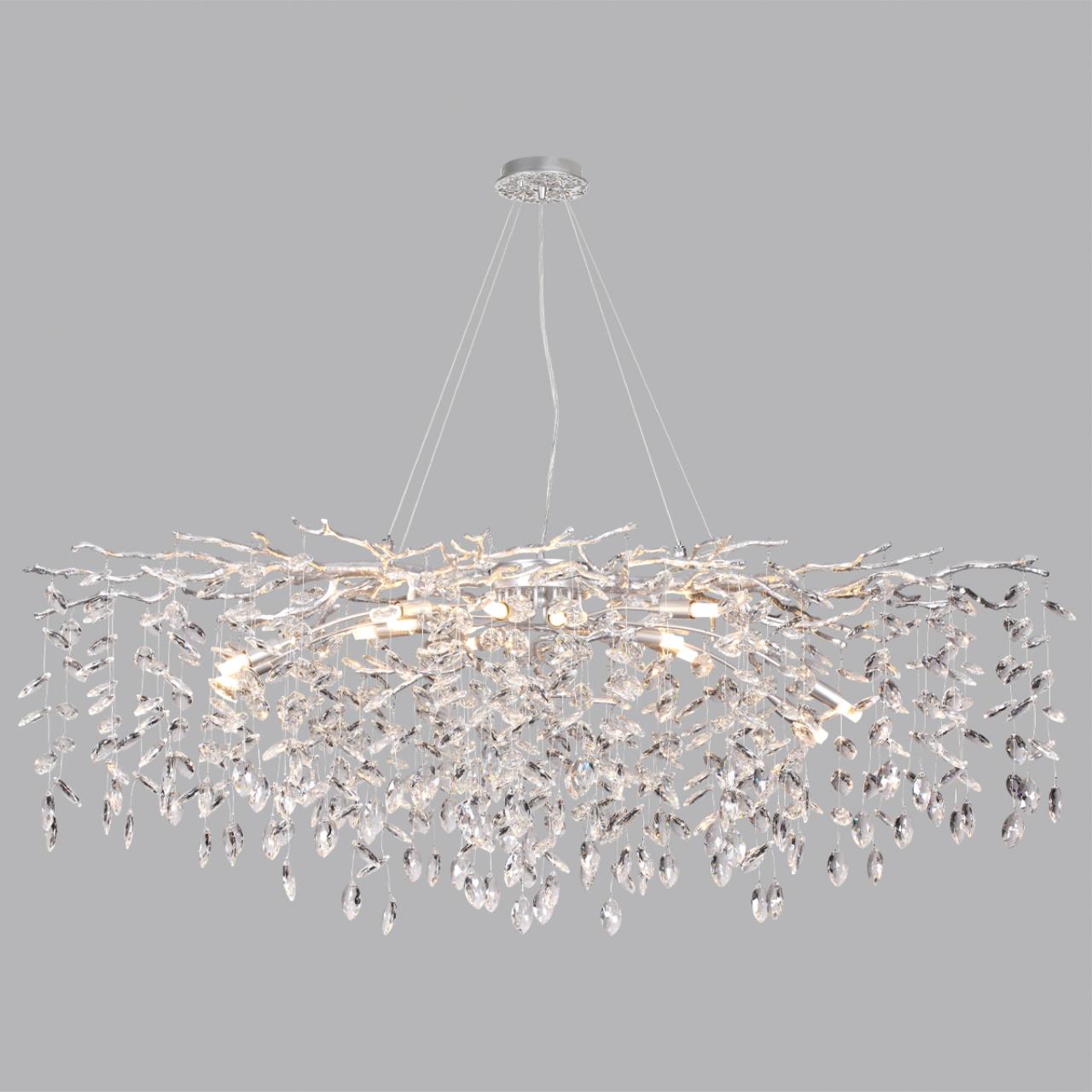Люстра 120*45*150 см, 14 G9*40W, Odeon Light Delica, хром 4970/14