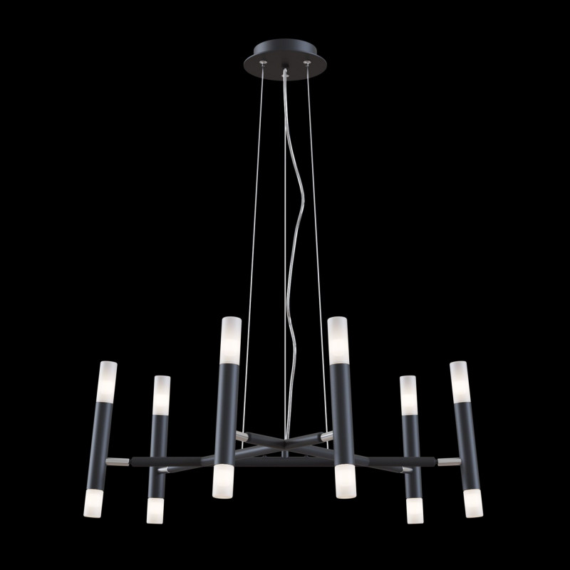 Подвесная люстра Maytoni Vigo MOD031PL-12B черный, диаметр 64 см