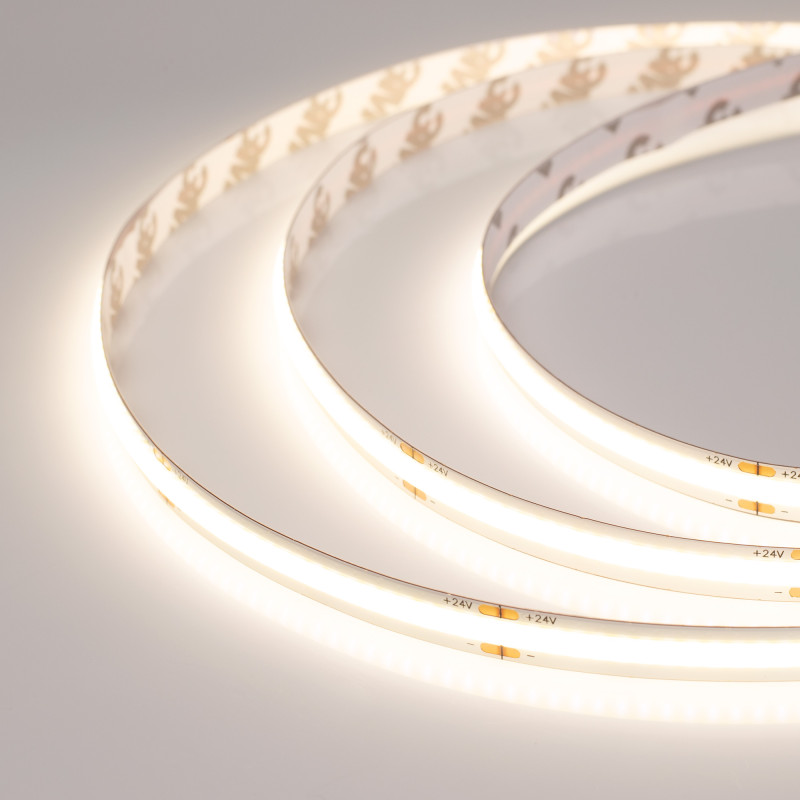 Лента COB-X378-8mm 24V Warm3500 (11.5 W/m, IP20, CSP, 5m), Arlight 044579. Цена указана за 5 метров. Продается кратно 5 метрам.